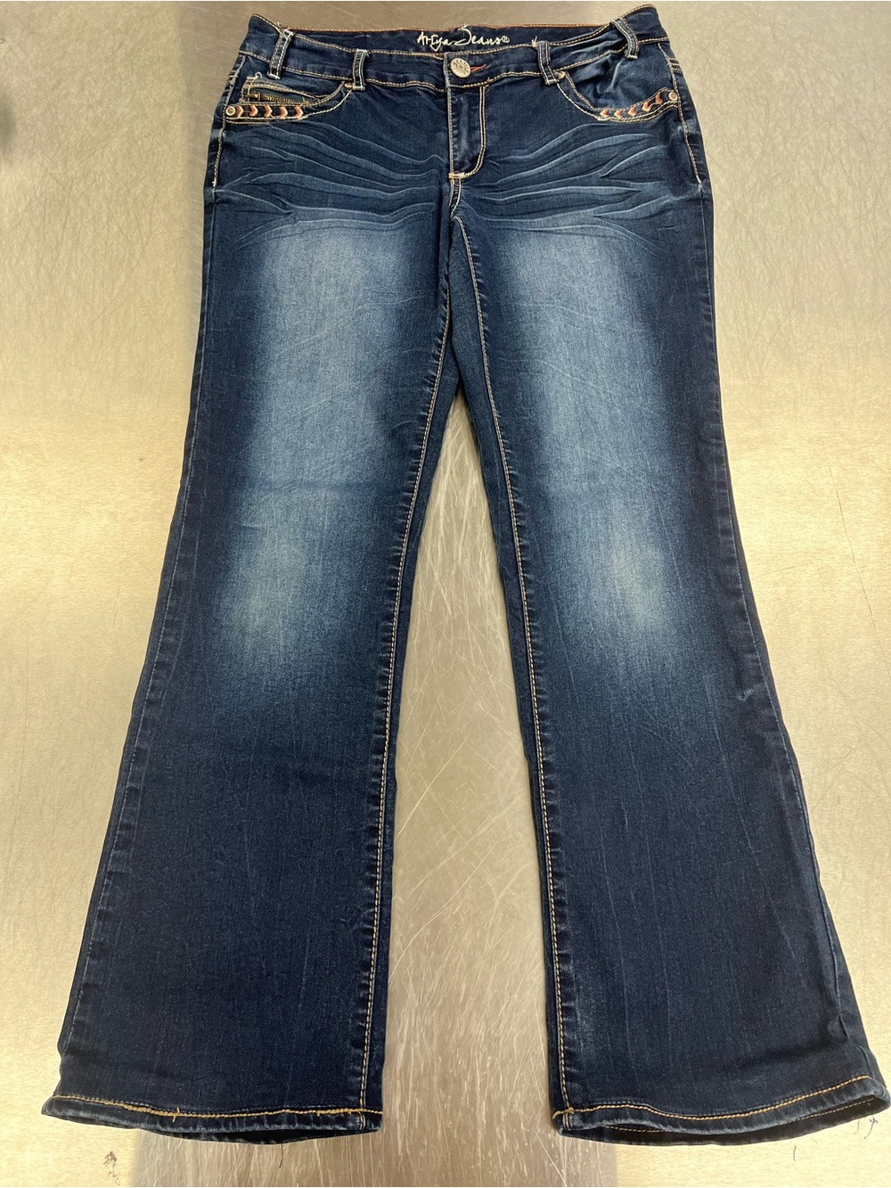 Ariya Exclusively Curvy Dark Blue Bootcut Women’s Jeans 11/12